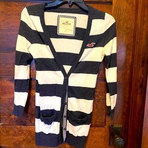 Hollister Navy & White Sweater